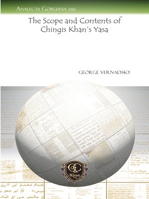 cover image of The Scope and Contents of Chingis Khan's "Yasa"